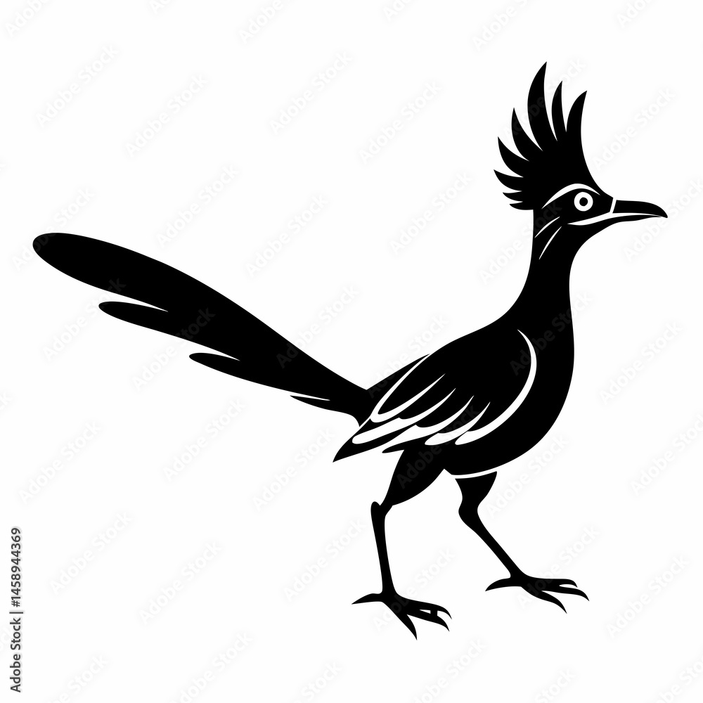 Obraz premium Bold Roadrunner Silhouette Art