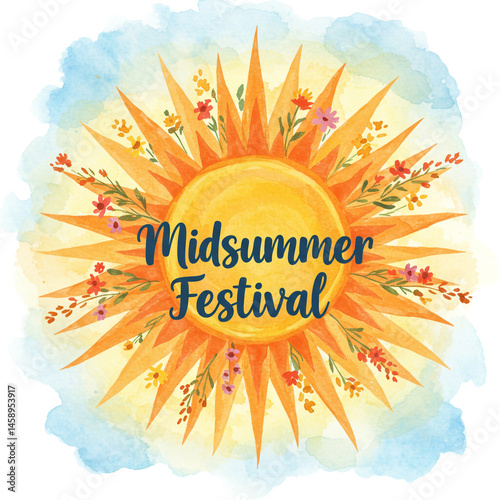 Midsummer Festival Watercol...