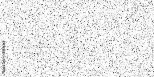 black and white paint on distressed overlay texture grass on ground vector. Terrazzo tiles mosaic pattern. 