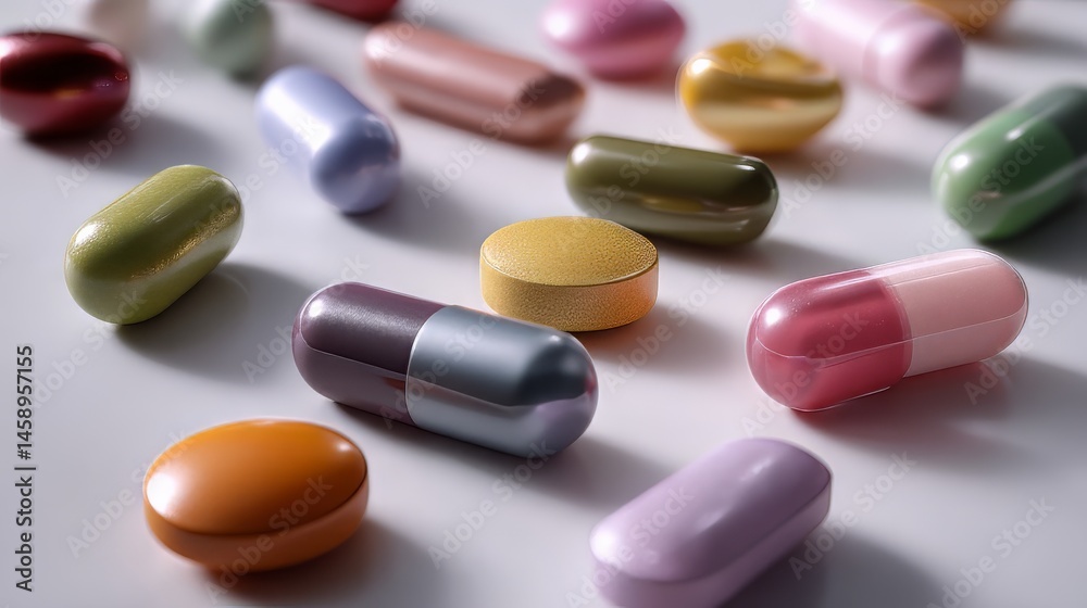 Exploring the Future of Healthcare with Innovative Biotechnology and Medicine Through Colorful Capsules and Pills