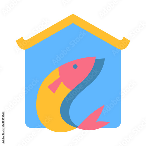 Fresh Fish Market Icon