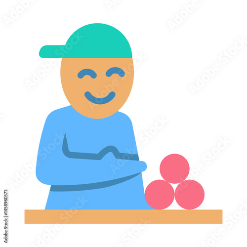 Smiling Seller Icon