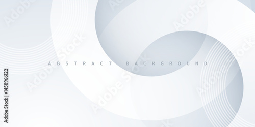 Modern abstract white background with elegant circle shape design