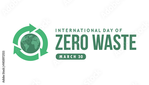 international day of zero waste vector concept design
