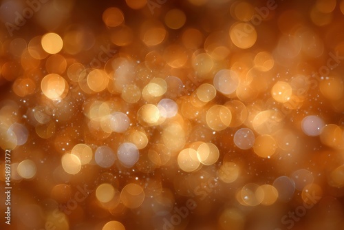 Abstract Gold Bokeh Background