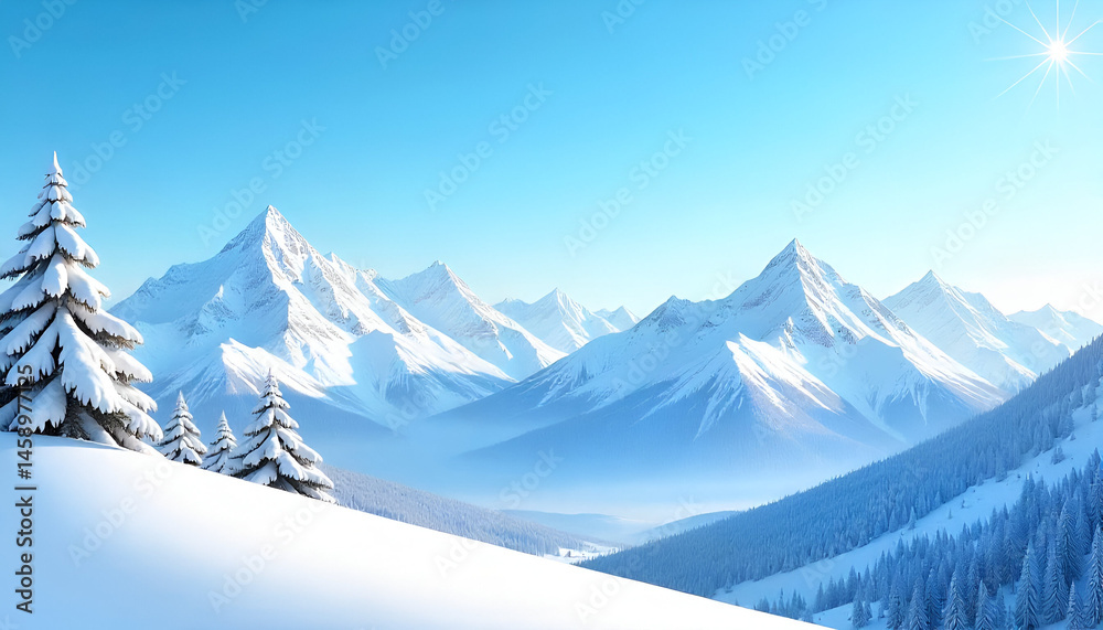 Obraz premium The rugged and dramatic Triglav Ridge, stretching high above the Slovenian Alps, where the sharp peaks rise majestically against a clear blue sky. The jagged rocky formations and snow-capped