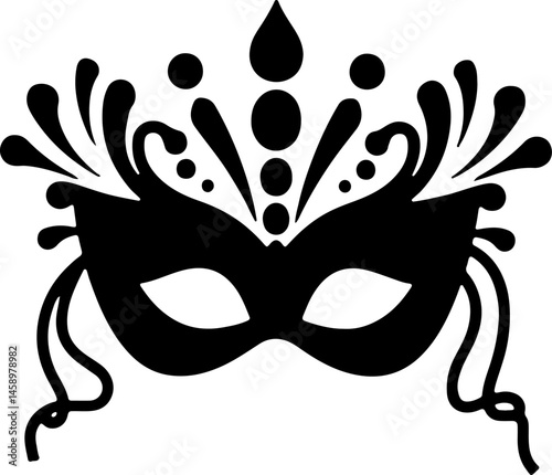 Fantasy Masquerade and Carnival Mask Silhouettes Collection