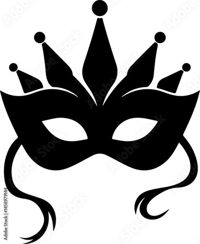 Fantasy Masquerade and Carnival Mask Silhouettes Collection