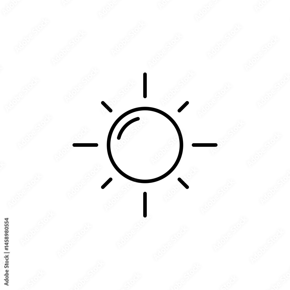 sunny day, summer season icon sunny day, summer season icon