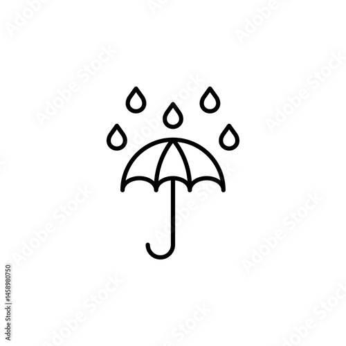 rainy weather, rain season icon