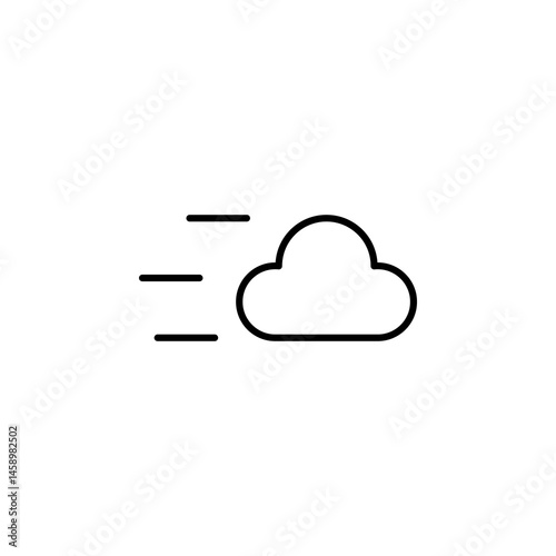 windy weather  wind  blow icon