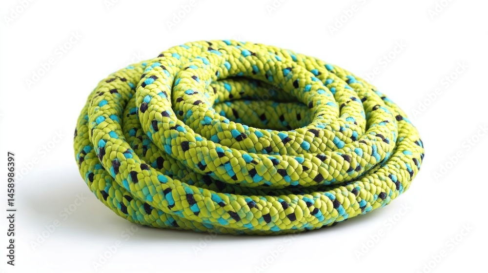 Obraz premium Colorful coiled climbing rope
