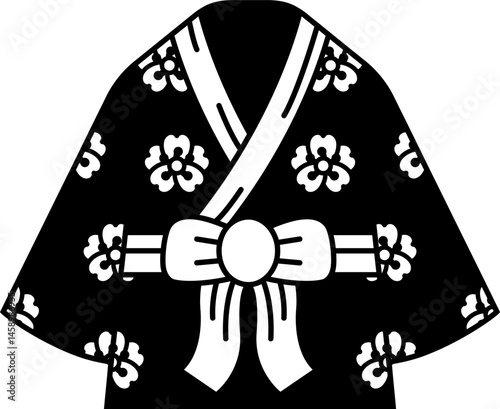 illustration of a beautiful Kimono