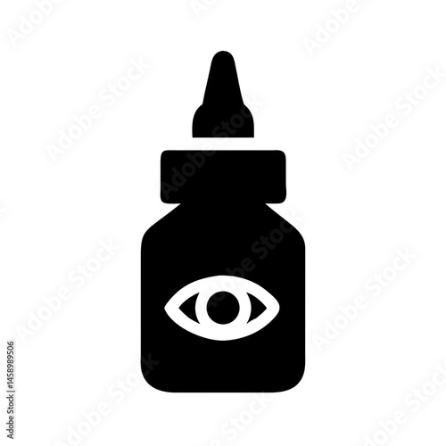 eye dropper bottle solid icon vector illustration
