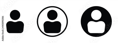 user and profil icon. vector illustration