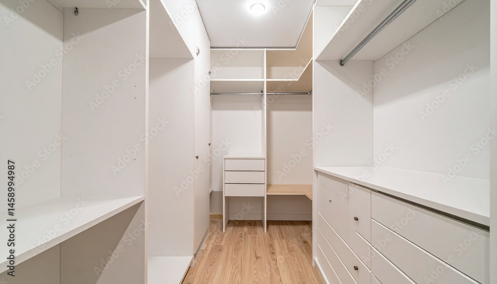 Fototapeta premium modern wardrobe interior