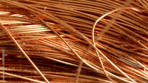 copper wires with visible details. background or texture