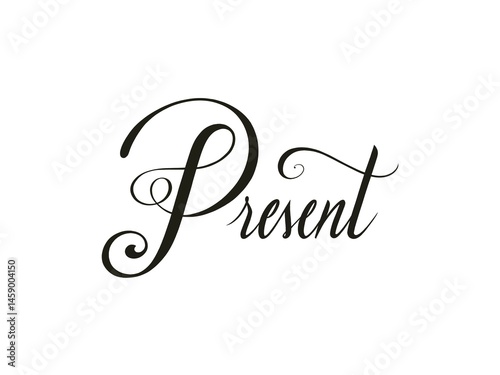 Present lettering
