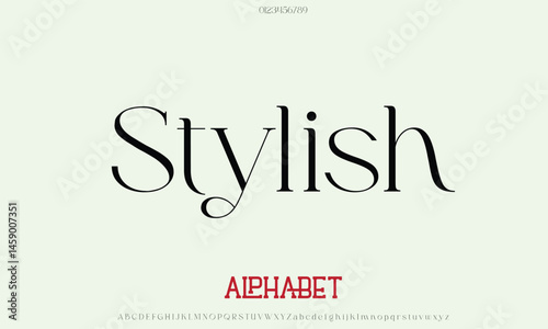 Luxury Stylish Mother alphabet letters font for logo