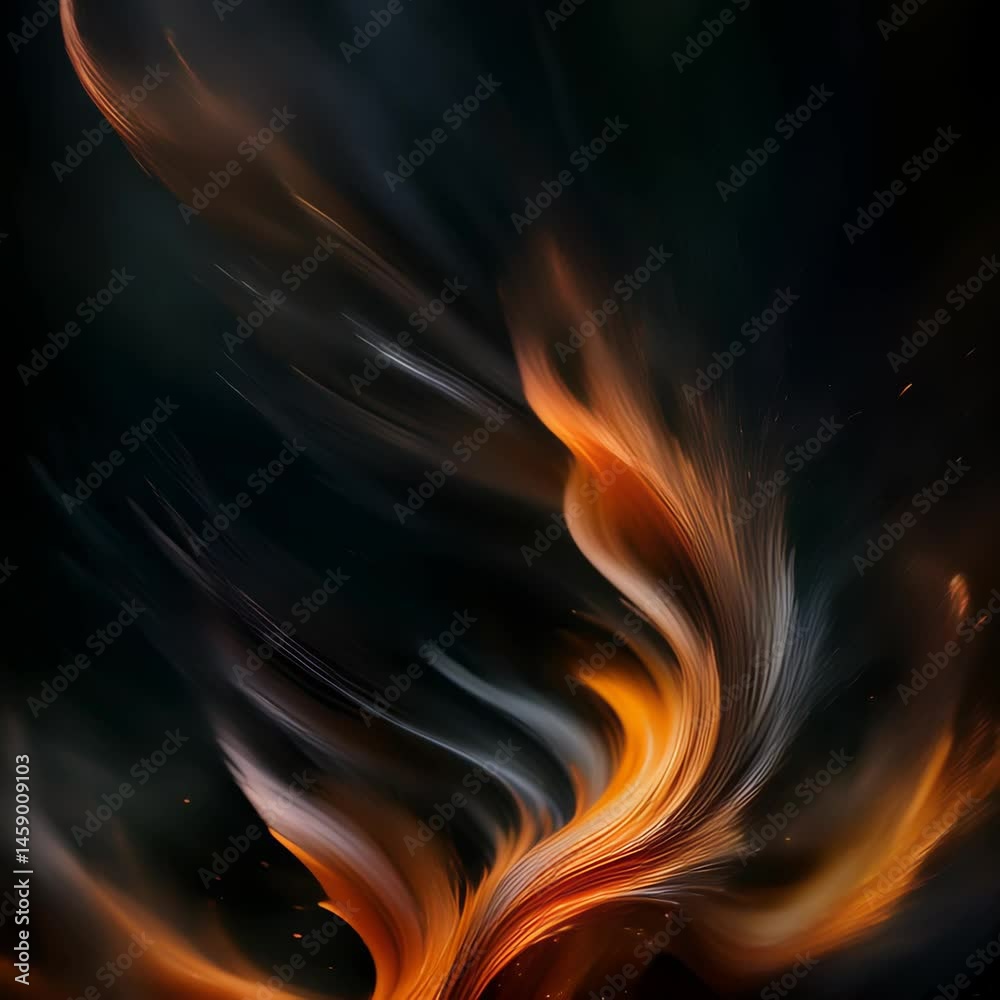 Animation Abstraite de Flammes – Fond Dynamique de Feu pour Motion Design, Effets Visuels et Créations Artistiques