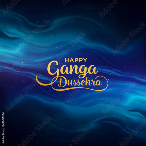 Happy Ganga Dussehra Blue A...