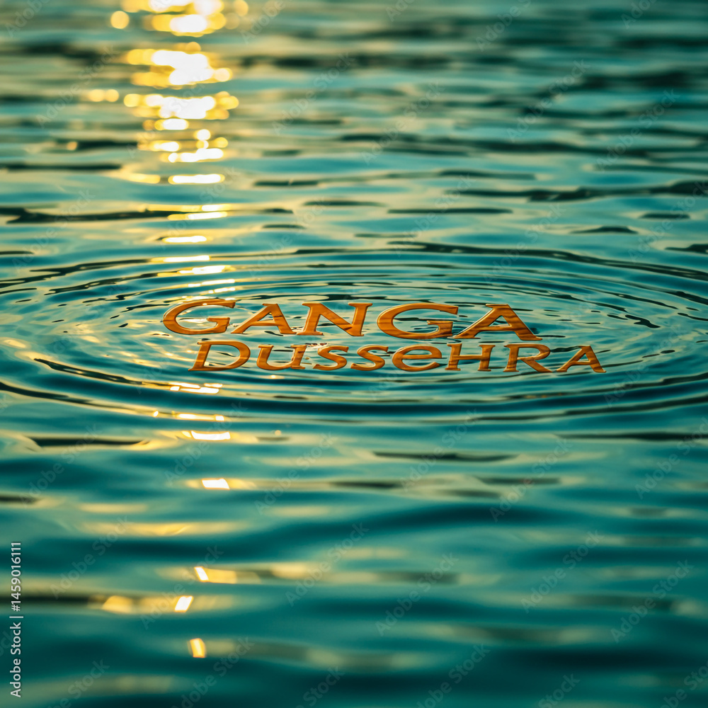 Ganga Dussehra Festival Water Ripples