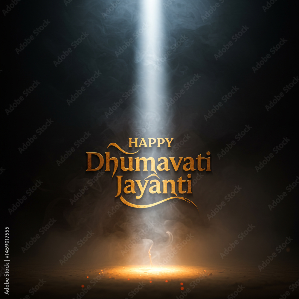 Happy Dhumavati Jayanti Festival Light