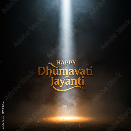 Obraz na płótnie Happy Dhumavati Jayanti Festival Light w salonie