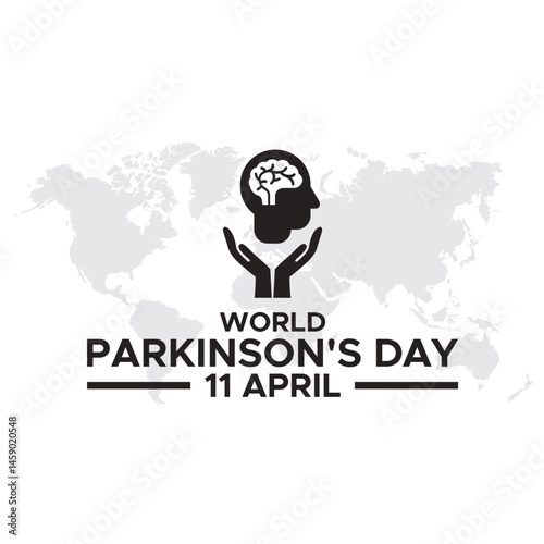 World Parkinson's disease Day observed on 11th April every year, World Parkinson's Disease Day Celebration Vector Design, Poster, Banner, Advertising, Greeting Card