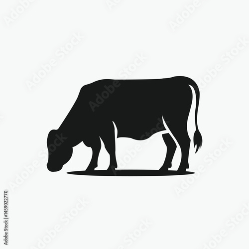 Wagyu cow vector, wagyu bull icon vector template.