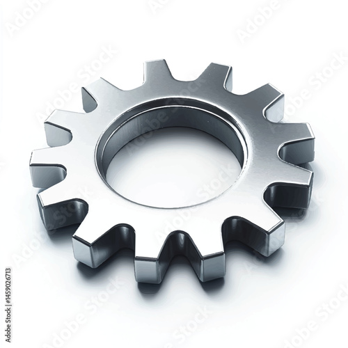 3D metallic silver icon- AI generated