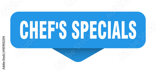 chef's specials sticker. chef's specials sign on transparent background