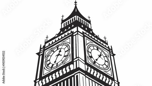 big ben london, vecter illustration