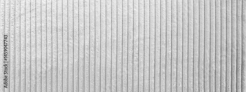 Bild auf Leinwand Modern gray grey silver cord sofa couch textile background banner panorama long