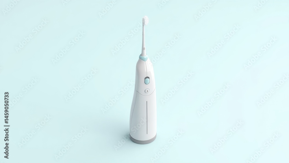 Water Flosser. Oral Hygiene Device. Isolated 2D Isometric Illustration. Simple, yet effective oral hygiene device, symbolizing cleanliness and freshness in everyday life and routine habits. Water Flosser. Oral Hygiene Device. Isolated 2D Isometric Illustration. Simple, yet effective oral hygiene device, symbolizing cleanliness and freshness in everyday life and routine habits.