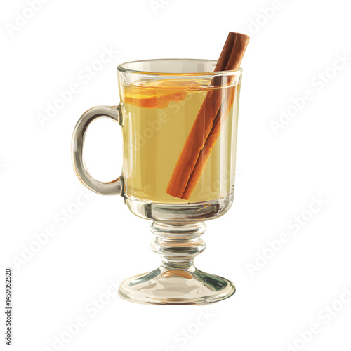 Spiced Hot Drink with Cinnamon and Orange Transparent PNG