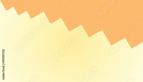Abstract zigzag pattern with orange and yellow gradient background in minimalist style
