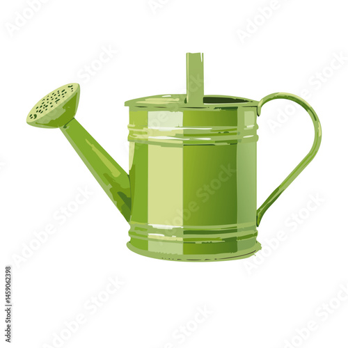 green watering can isolated vector graphic icon design
