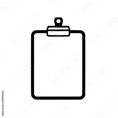 Clipboard with blank sheet ready for notes or tasks during office work or academic sessions