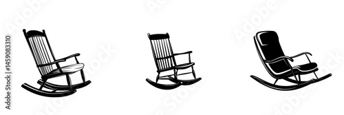 Collection of different rocking chairs showcasing unique designs and styles