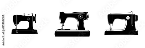 Different types of sewing machines showcasing vintage and modern designs for crafting enthusiasts in a creative workspace
