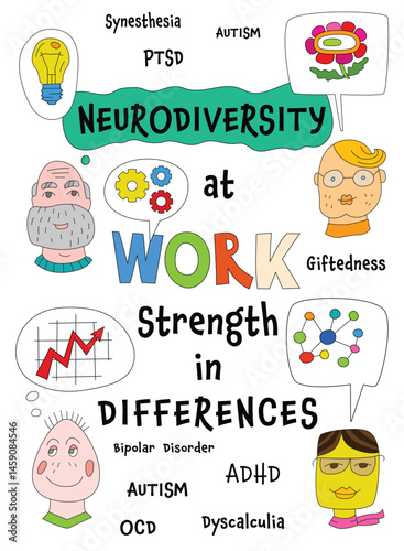 Human minds and experiences diversity. Inclusive, understanding society.