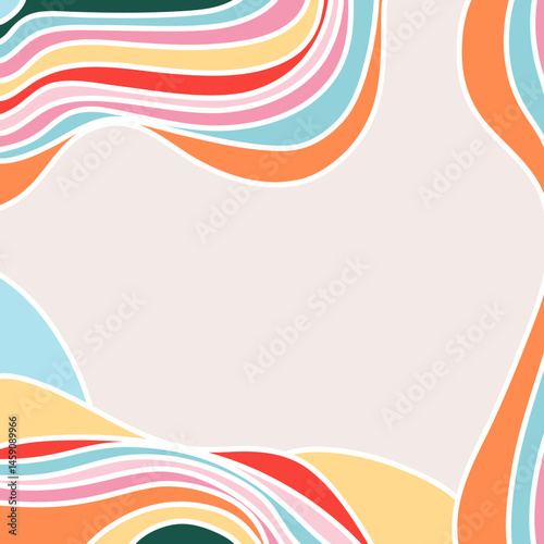 Dynamic Colorful Wave Shapes Background Set