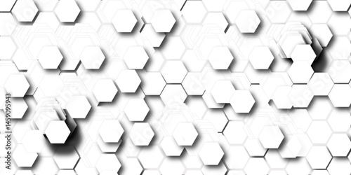 A blue geometric pattern with a 3d cube design creates a hole in the wall texture, an abstract futuristic element