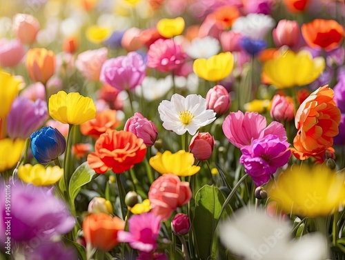 Muscari and Tulip Blossoms
