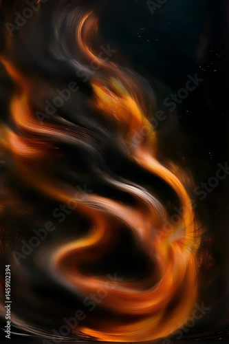 Animation Boucle Abstraite de Flammes – Fond Dynamique de Feu pour Motion Design, Effets Visuels et Créations Artistiques