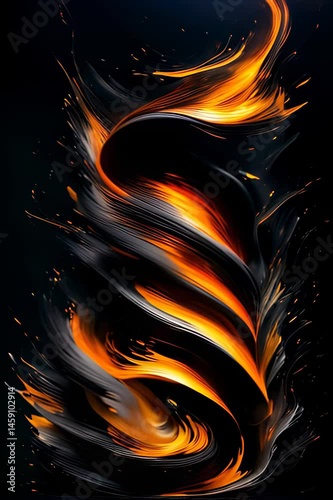 Animation Boucle Abstraite de Flammes – Fond Dynamique de Feu pour Motion Design, Effets Visuels et Créations Artistiques