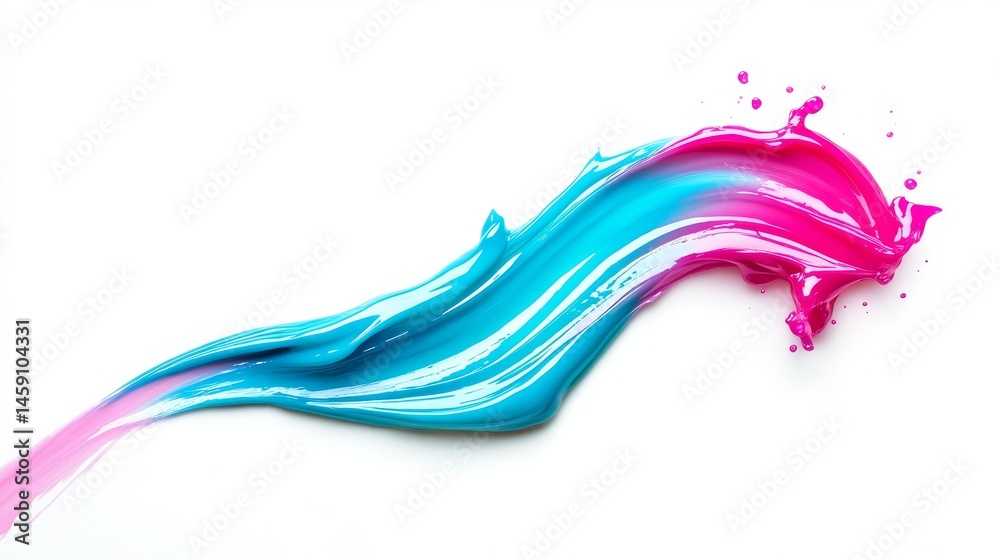 Striped toothpaste smear transforming from bright turquoise core to pink edges, suspended in mid-motion splash, crystalline particles dispersed throughout gel, backlit setup revealing translucent Striped toothpaste smear transforming from bright turquoise core to pink edges, suspended in mid-motion splash, crystalline particles dispersed throughout gel, backlit setup revealing translucent