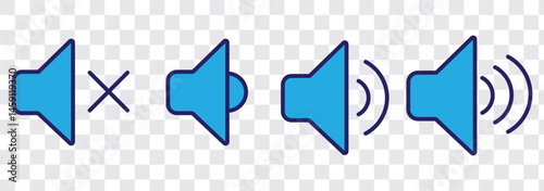 Speaker icon vector. Volume illustration sign. Loudspeaker symbol or logo.