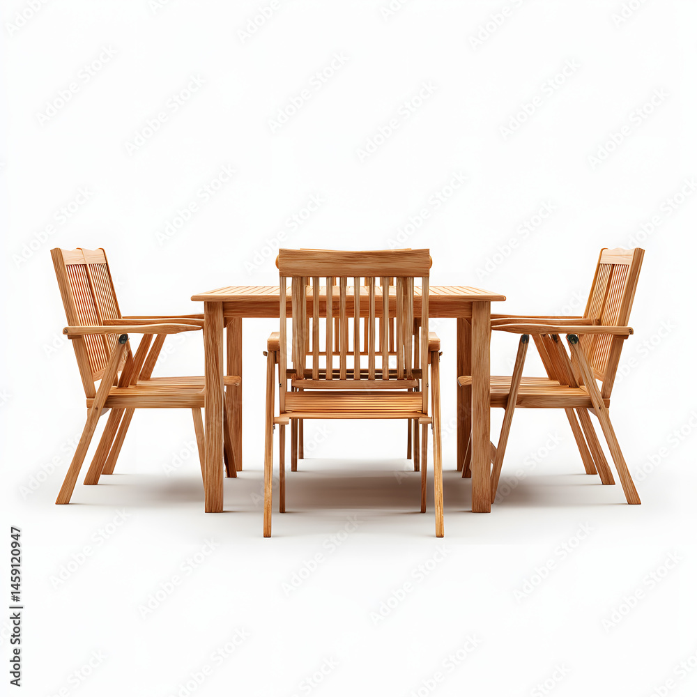 Teak wood garden table and chairs Teak wood garden table and chairs